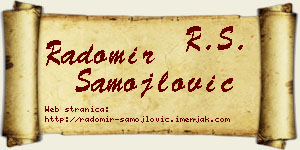 Radomir Samojlović vizit kartica